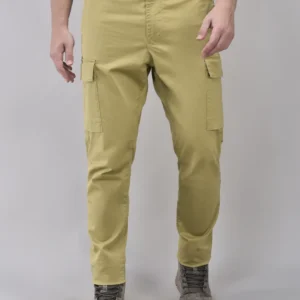 Khaki Cargo Trousers For Men